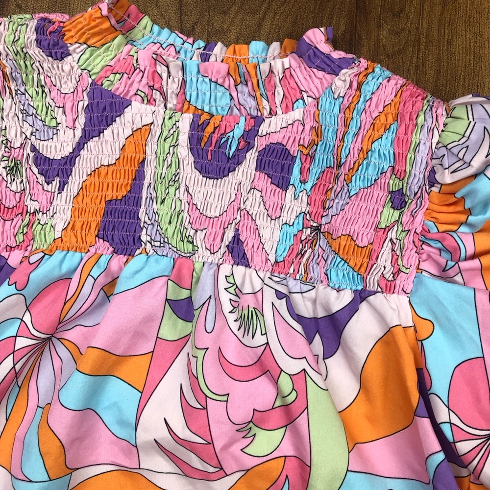 Jodifl Colorful Puff Sleeve Blouse - Picture 2 of 15